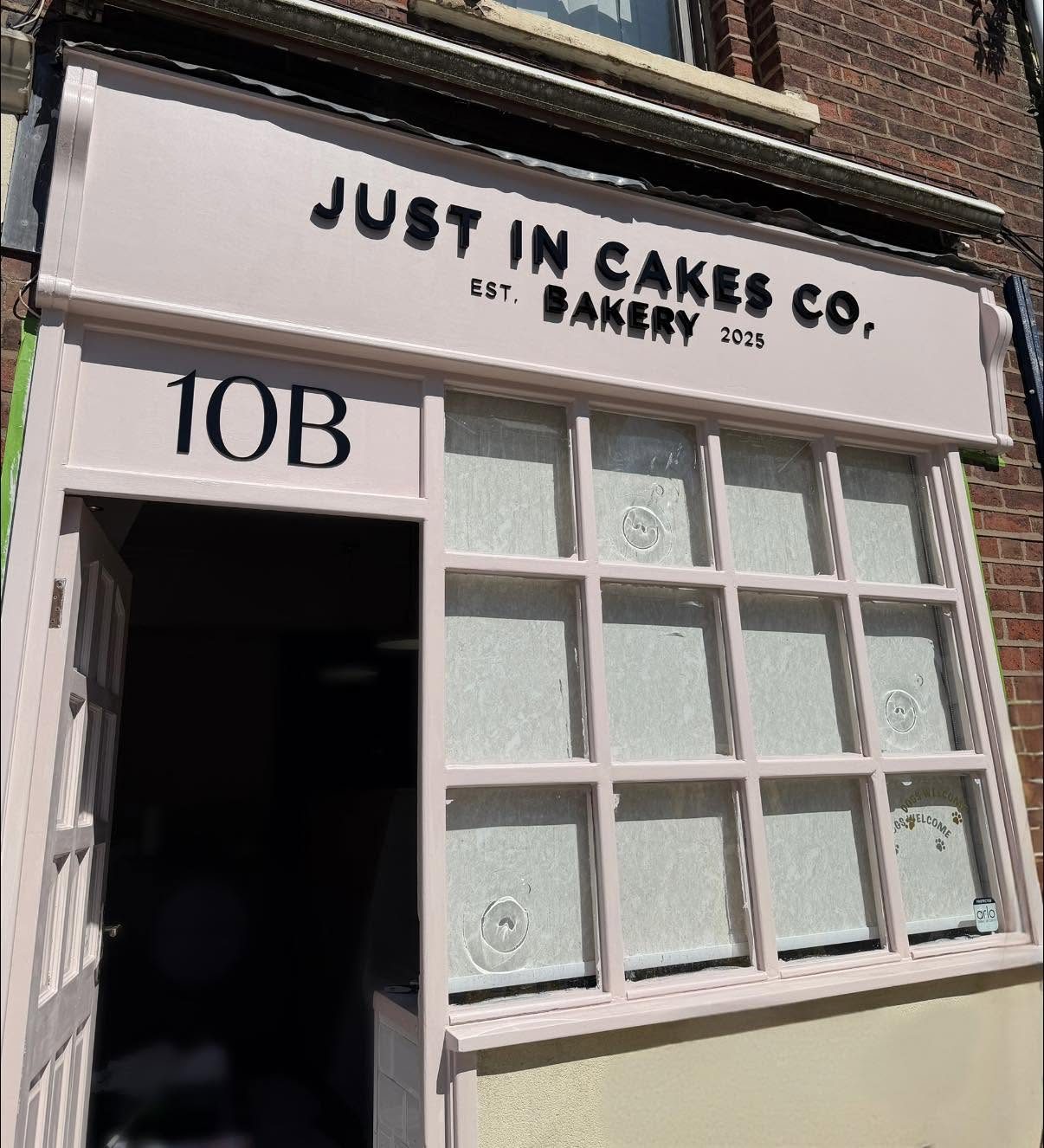 The Just In Cakes Co. shop front on Station Road, Kirkham